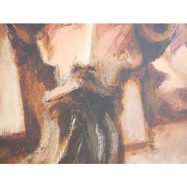 2000 - 2009 David Adickes "Cubist Head with Leaves" Modern Abstract Brown Toned Figurative Portrait Print, 2006 For Sale - Image 5 of 8