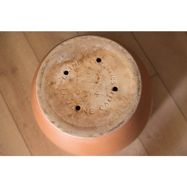 Large Vintage California Terra Cotta Planter Pot by Gainey Ceramics For Sale - Image 11 of 11