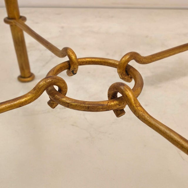 Mid-Century Modern Gold Plated Model Hérmes Coffee Table from Banci, Italy, 1960s For Sale - Image 3 of 7