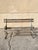 Antique English Victorian Cast Iron Wooden Slat Garden Seat Patio Park Bench For Sale In Philadelphia - Image 6 of 12