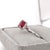 1.7Ct Ruby Ring With Earth Mined Diamonds Halo: Solid 14k Gold, Cushion Cut 7mm, Size 6.75 For Sale - Image 10 of 14