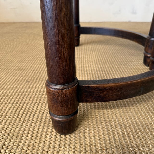 Canterbury Reclaimed Elm Dining Table – Rich Walnut Finish For Sale - Image 9 of 14