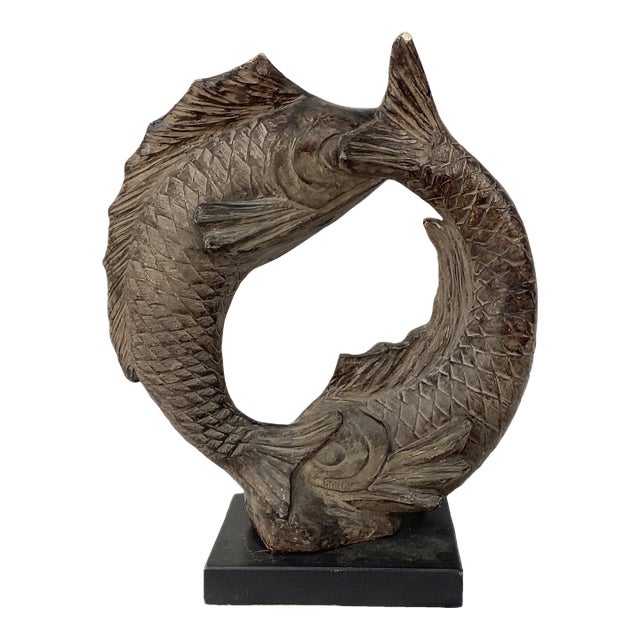 2665❣️フクロウ　像　Austin Sculpture アンテーク　輸入品 Austin Sculpture by David Fisher Infinity Carp | Chairish