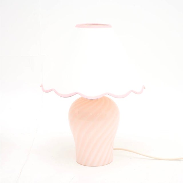 Vintage Italian Murano Glass Table Lamps from Da Vinci, 1980s, Set of 2 For Sale - Image 4 of 8