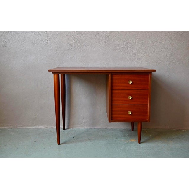 Antique Scandinavian Wooden Desk with Drawers For Sale - Image 13 of 17