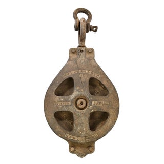 Iron Mollerblokk Boat Pulley For Sale