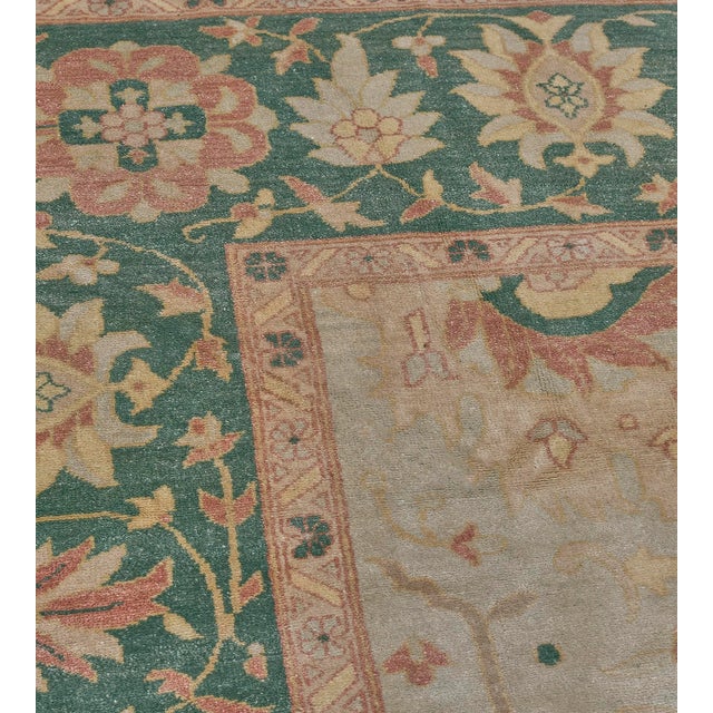 1990s Mansour Handwoven Agra Rug For Sale - Image 5 of 10