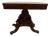 Mid 19th Century Hand Carved Mahogany Empire Dragon Claw Foot Game Table For Sale