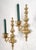 Asian Style 1970s Solid Cast Bronze Candle Sconces, Non Electrified Wall Lights - Pair For Sale - Image 4 of 12