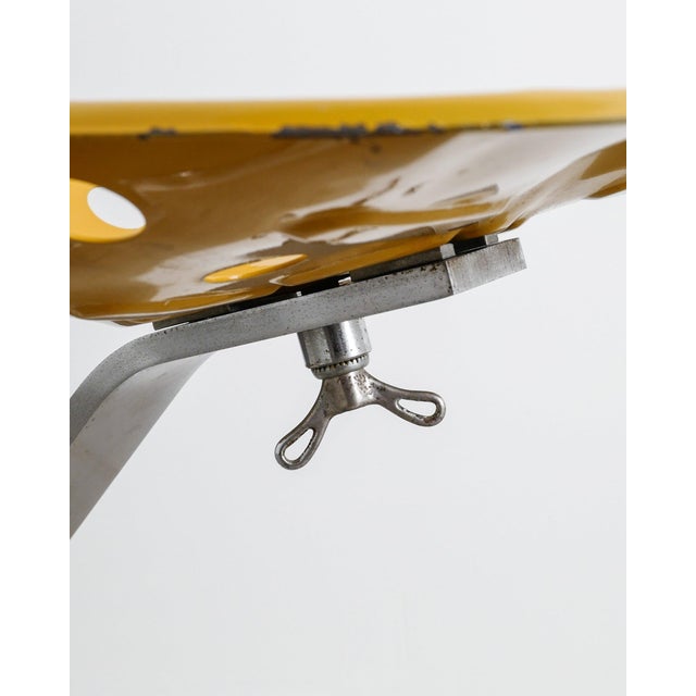 1950s Yellow Italian Mid-Century Mezzadro Stool by Achille & Castiglioni for Zanotta, 1950s For Sale - Image 5 of 7