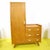 Vintage Wooden Wardrobe with Side Drawer and Slanted Legs For Sale - Image 10 of 10