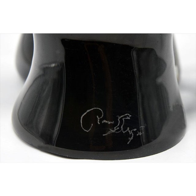 Murano Heads Sculpture in Black Glass by Sergio Rossi, 1970s For Sale - Image 13 of 14