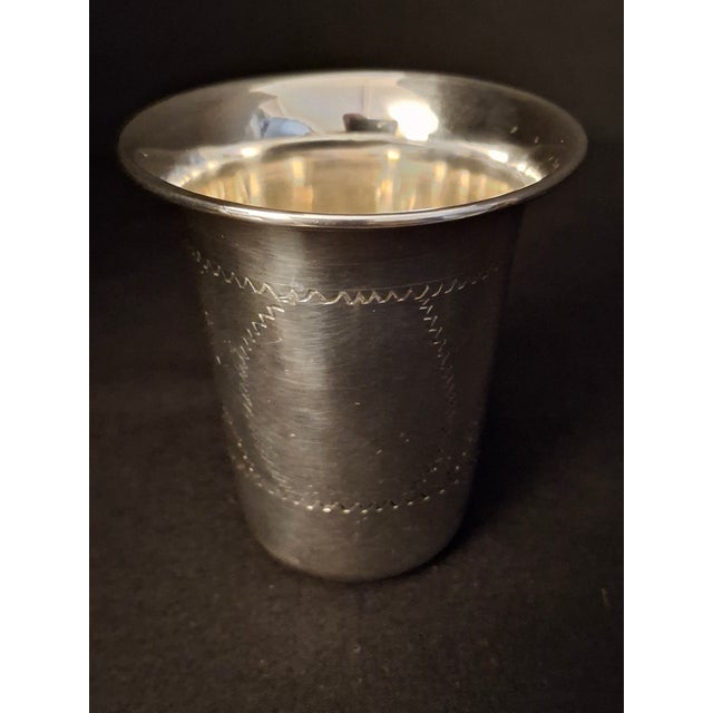 For sale is a fine vintage American sterling silver Kiddush beaker / tumbler by the Eastern Sterling Silver Co. (ESCO)....