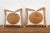 Pair of Gold & White Medallion Suzani Pillow Covers For Sale In Los Angeles - Image 6 of 9