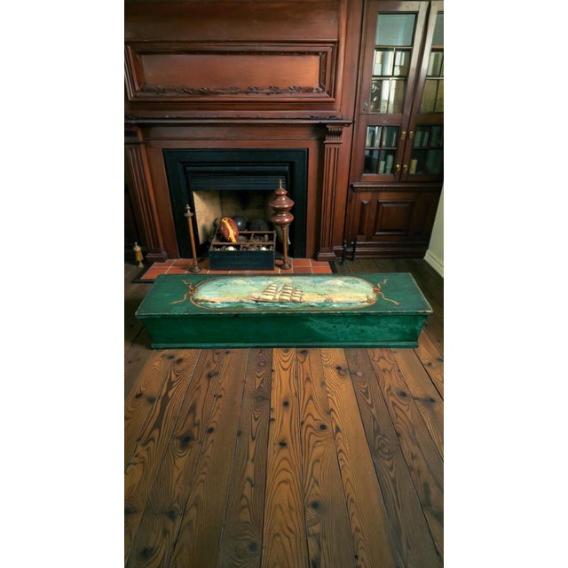 American Painted Sea Chest With Beckets. For Sale - Image 11 of 18