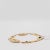 Early 21st Century Estate Kabana White Mother of Pearl and Diamond Bracelet in 14k Yellow Gold For Sale - Image 5 of 7