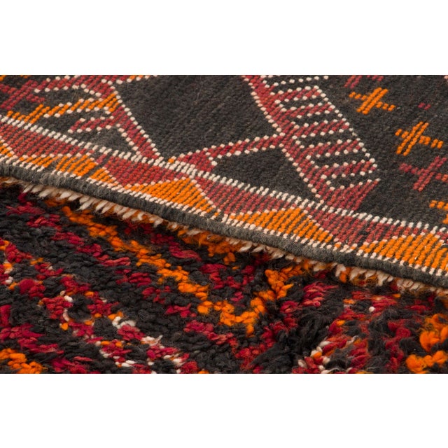 Burnt Orange Vintage Moroccan Berber Wool Rug by Rug & Kilim, 1950-1959 For Sale - Image 8 of 10