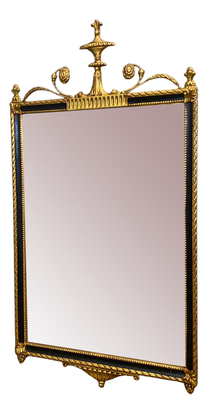 Empire Hand Carved and Guilded Mirror from Spini Firenze, 1960s
