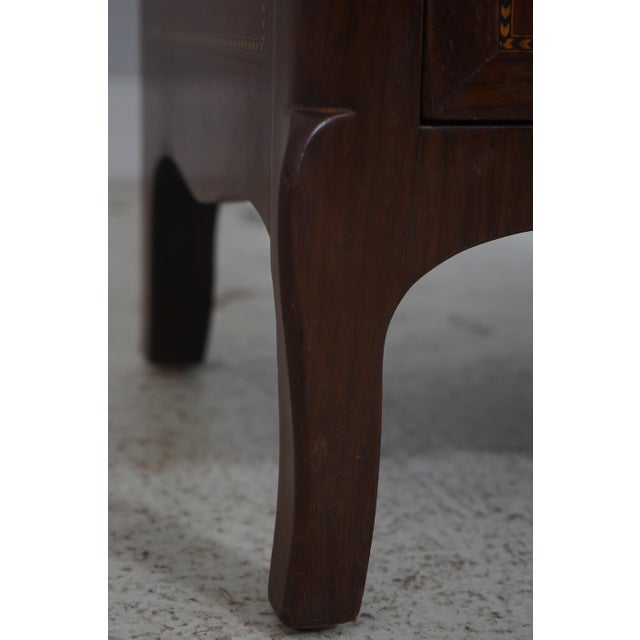 Vintage French Style Inlaid Marble Top Lingerie Chest For Sale - Image 12 of 15