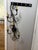 1970s Vintage Black Metal Hollywood Regency Double-Arm Wall Sconce For Sale - Image 5 of 9