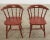 Set of Four Country Danish Painted Windsor Captain's Chair For Sale - Image 4 of 12