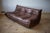 Brown Dubai Leather Togo Sofa, 1970s, Set of 5 For Sale - Image 6 of 9