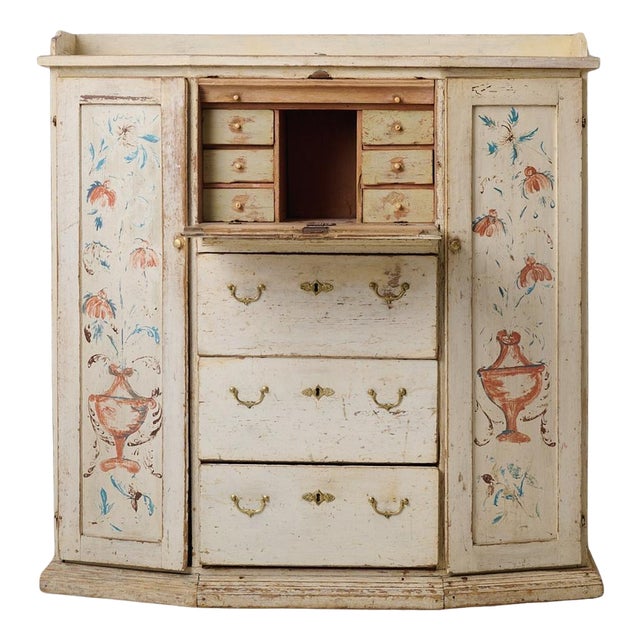 Antique Swedish Sideboard with Desk For Sale