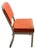1970s Vintage Burnt Orange Steel Office Chair by Harter Corporation For Sale