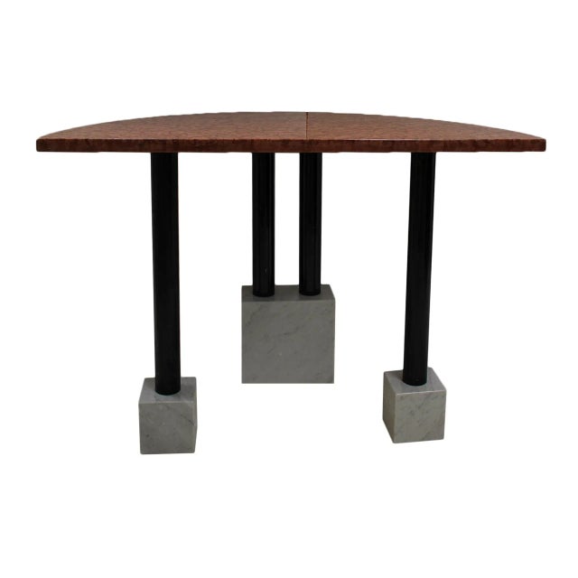 Ettore Sottsass Italian Marble Console Table by Ettore Sottsass for Ultima Edizione, 1980 For Sale - Image 4 of 13