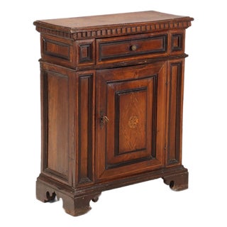 Baroque Bedside Table in Walnut For Sale