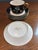 Fitz and Floyd 1970s Fitz and Floyd Chinoiserie Salad Plates, Flat Cups and Saucers - 17 pcs For Sale - Image 4 of 11