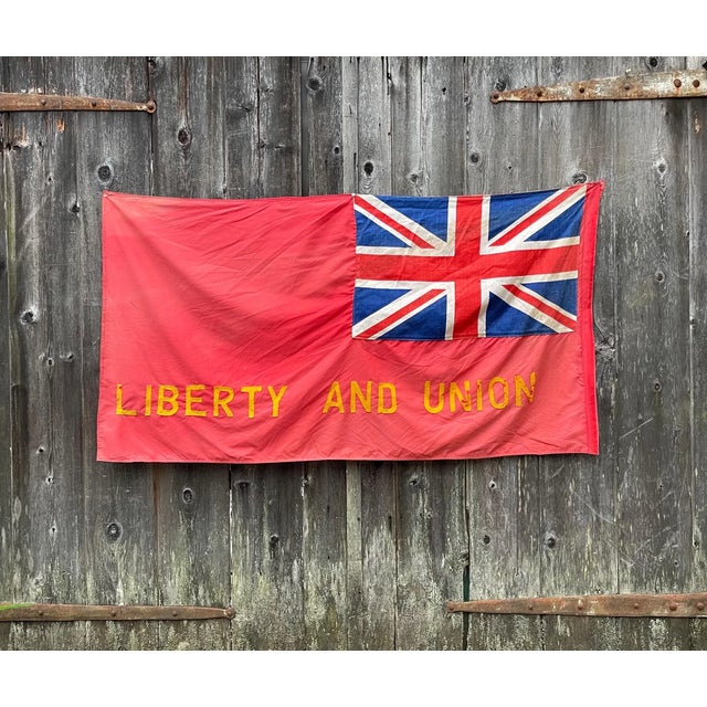 Rare handmade Liberty and Union American revolutionary flag Made between 1930/1950 About 3’ x 5’ This is a great find....