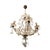 Murano Crystal Flower Chandelier, 1950s For Sale