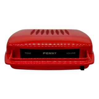 Red Penny Record Player by Mario Bellini for MusicalNastro. Italy, 1980s For Sale