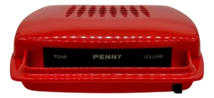 Red Penny Record Player by Mario Bellini for MusicalNastro. Italy, 1980s