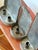 Metal Antique Primitive Tin Wall Sconces – Set of Three For Sale - Image 7 of 8