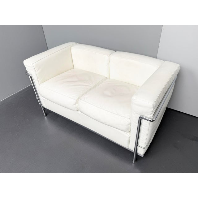 LC2 2-Seater Sofa by Le Corbusier for Cassina, Italy, 2000s For Sale - Image 12 of 12