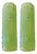 Italian Green Murano Glass Crocodile Wall Sconces by Simoeng, Set of 2 For Sale
