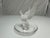 French Mid 20th Century Lalique Frosted Crystal Dove Ring Tray - Thalie France For Sale - Image 3 of 10