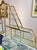 Mid-Century Modern Vintage Asymmetrical Brass and Glass Etagere by Dia For Sale - Image 3 of 12