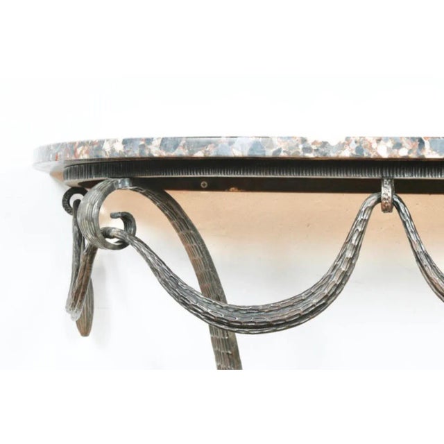 Metal Raymond Subes Art Deco Console Table For Sale - Image 7 of 13