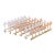 Set of 6 Cast Iron Interlocking Garden Edging Fences, White Paint Patina, 20th Century For Sale