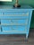 Late 20th Century Mid-Century Neoclassical Style Sky Blue Dresser For Sale - Image 11 of 14
