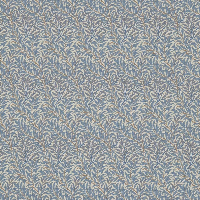 Morris & Co Willow Bough Fabric in Mineral/Woad For Sale