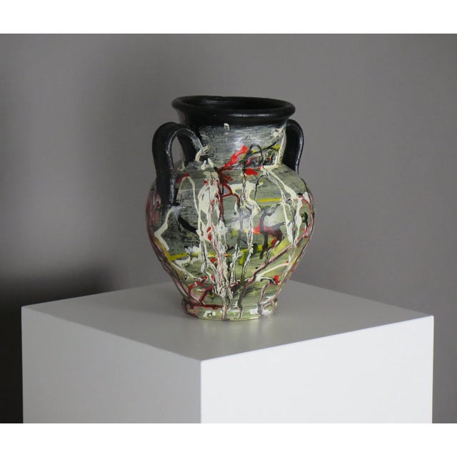 1950s Mid-Century French Expressionist Vase For Sale - Image 4 of 10