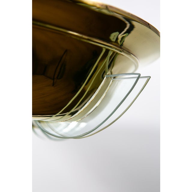 Art Deco Modernist Ceiling Lamp with Glass Rods, France, 1930 For Sale - Image 10 of 12