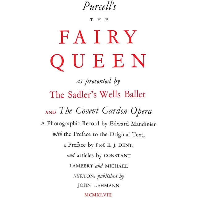 MANDINIAN, Edward [96] pp. John Lehmann 1948 10" x 7 3/4" Jacket design by Michael Ayrton A souvenir volume for the...