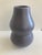Mid Century Matte Charcoal Glazed Ceramic Gourd Vase For Sale - Image 4 of 9