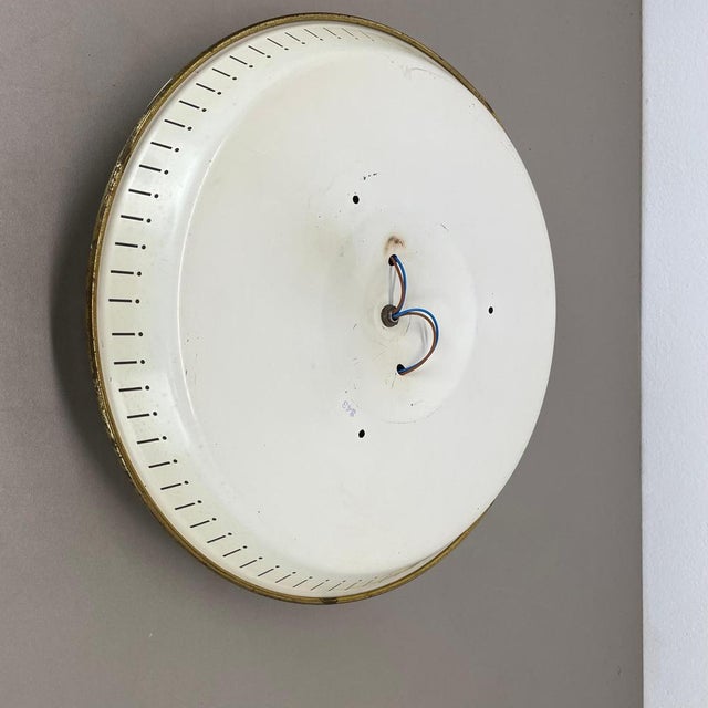 Brass Ceiling or Wall Light in the style of Gino Sarfatti, Italy, 1950s For Sale - Image 17 of 18