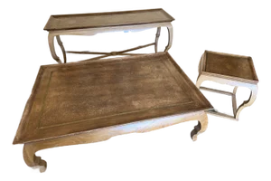 Rare Set of Three Vintage Signed Marge Carson Tray Tables